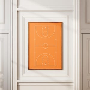 Basketball Wall Art, Basketball court Poster, Basketball Print Set, minimalist Sports Decor, Minimalist Basketball Artwork, Basketball Decor