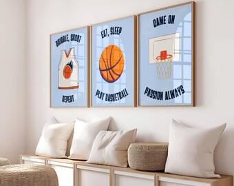 Basketbollstryckset: Pojkars sovrumsdekor (digital nedladdning)
