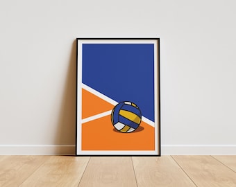Volleyball Poster: Modern Sports Wall Art (Digital Download)