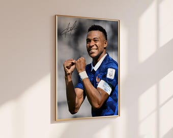 Mbappe Signed Football Poster (Digital Download)