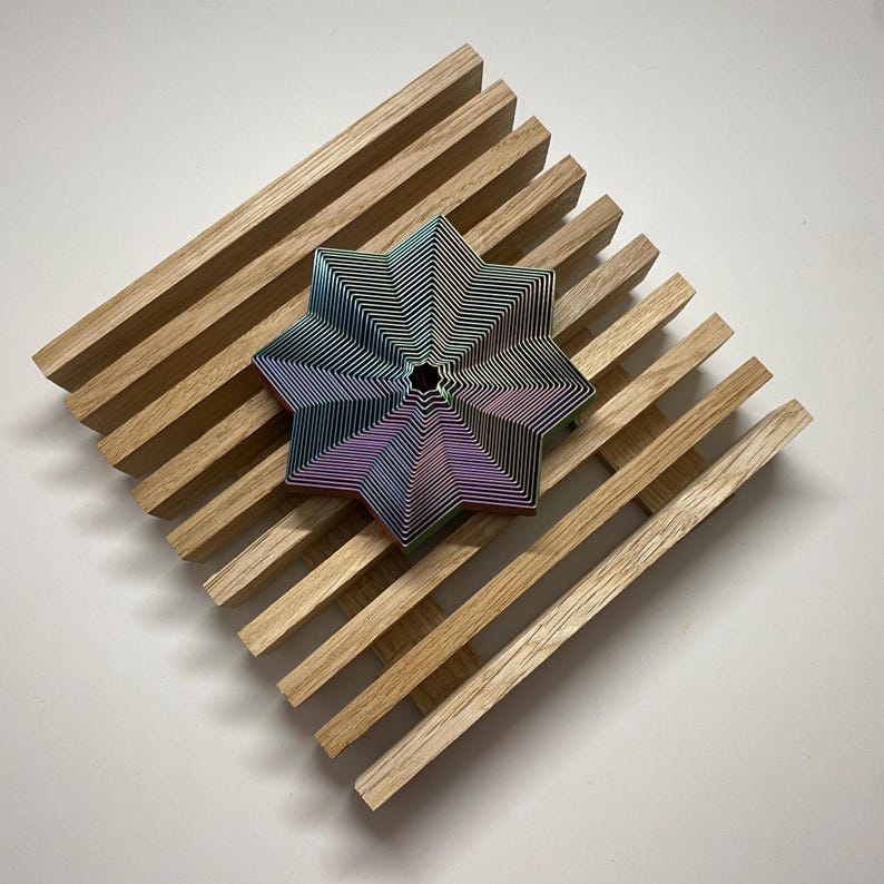 Fidget Toy | STAR | Anti-Stress Toy | Sensory Toy | Wiggly Toy Blau-Grün-Lila