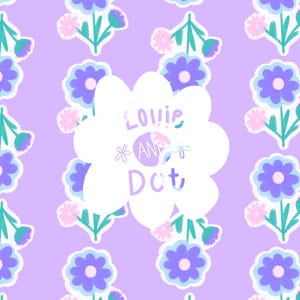 Purple Pink Floral Seamless Print, seamless repeating print for commercial use, ditsy floral pattern, spring flower, purple floral pattern