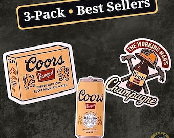 Coors sticker 3 pack deal
