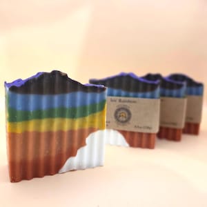 Iris&#39; Rainbow Soap Bar | Fruity | Soap | Bath | Cold Process Soap | Handmade | Greek Goddess
