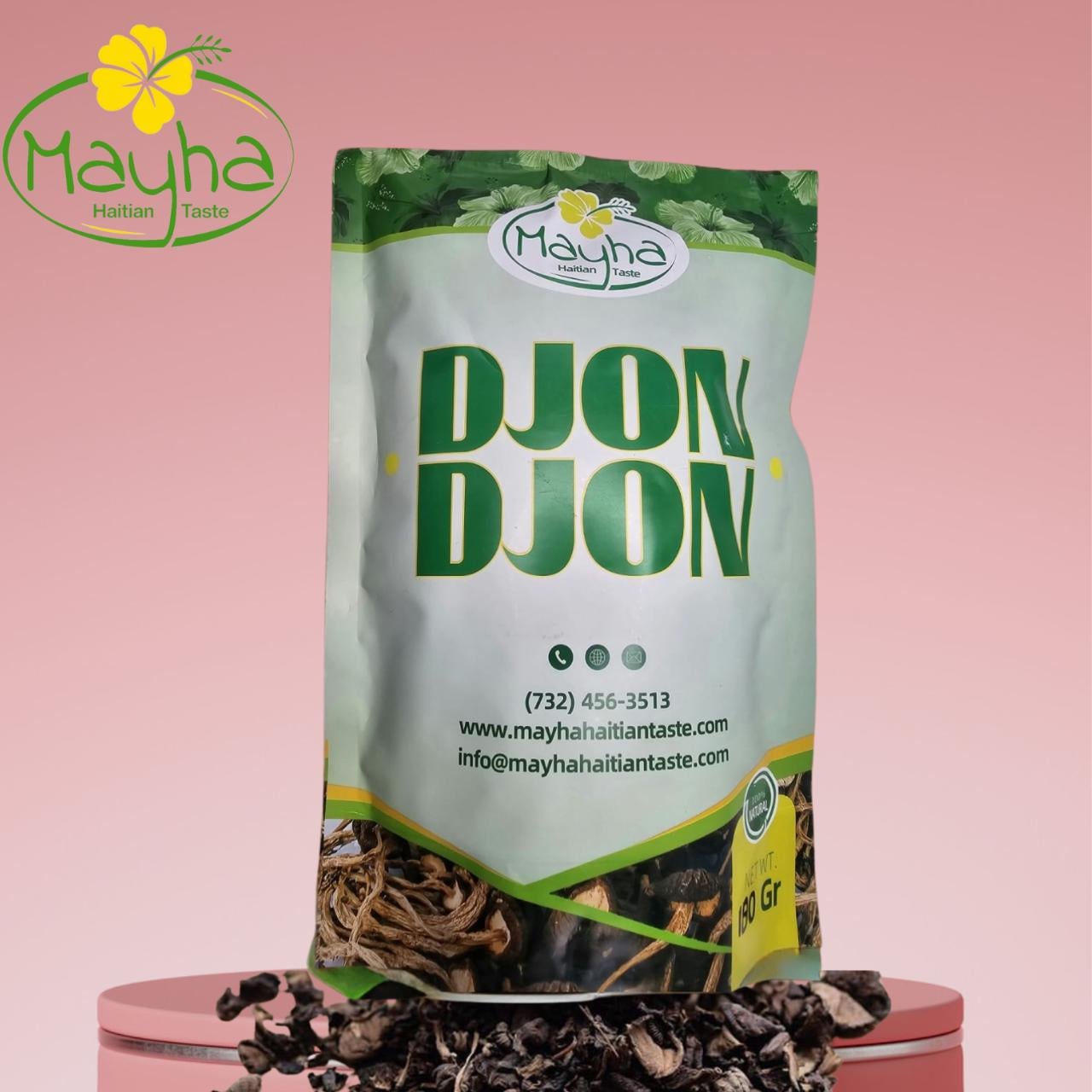 Haitian Dry Black Djon Djon Mushroom | Authentic Djon Djon for Black Rice Recipes