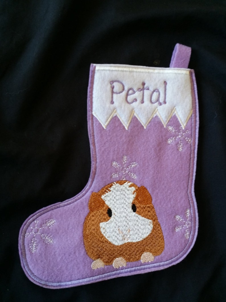 Guinea Pig Christmas Stockingpersonalized Etsy