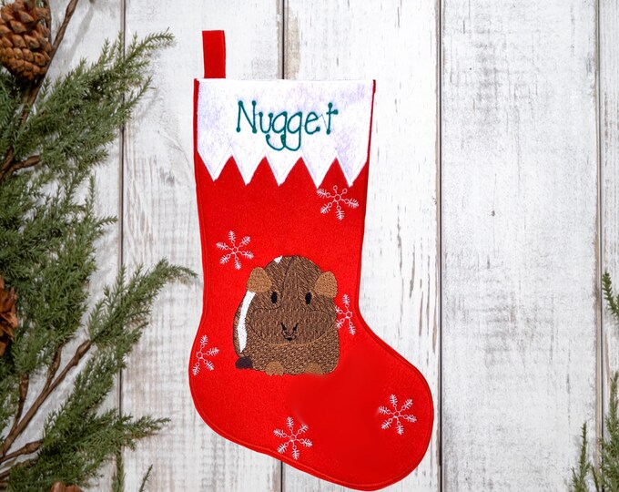 Guinea Pig Christmas Stockingpersonalized Etsy