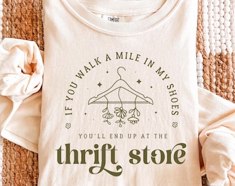 Thrifting long sleeve tee | Cute Thrift Store Graphic Shirt