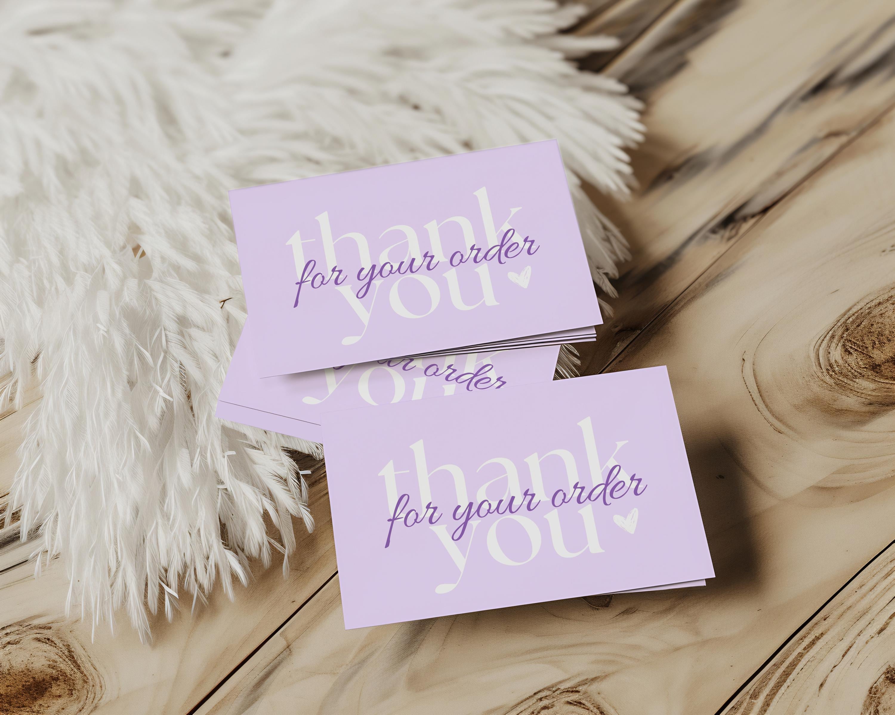 Thank you for your purchase cards - Etsy 日本