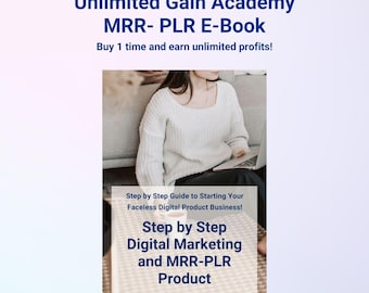 Step by Step Digital Marketing - Social Media Marketing - MRR and PLR Licensed Digital Products - E-Book