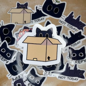 Box Cat Sticker