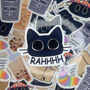 RAHHHH Cat Sticker