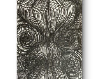 The Feminine Experience | Art | Ink Drawing | Wall Decor | Line Drawing | Original Art | Pen Drawing | Abstract Art | Abstract Drawing