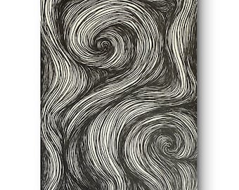 Growing | Art | Ink Drawing | Wall Decor | Line Drawing | Original Art | Pen Drawing | Abstract Art | Abstract Drawing