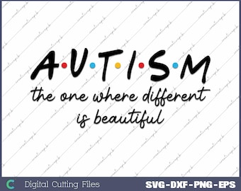Autism Awareness SVG PNG, Different Is, Digital File