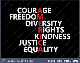 America Courage Freedom Diversity Anti Trump Resist Political Svg, Png, Digital File