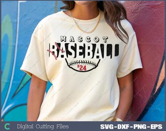 Baseball Team SVG: Mascot Design Template (Digital File)
