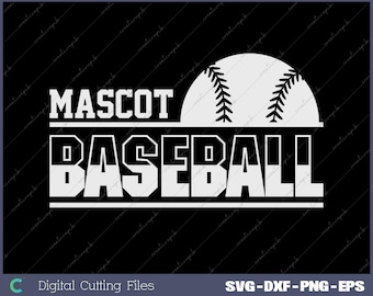 Baseball Team SVG: Mascot Logo Template (Digital File)