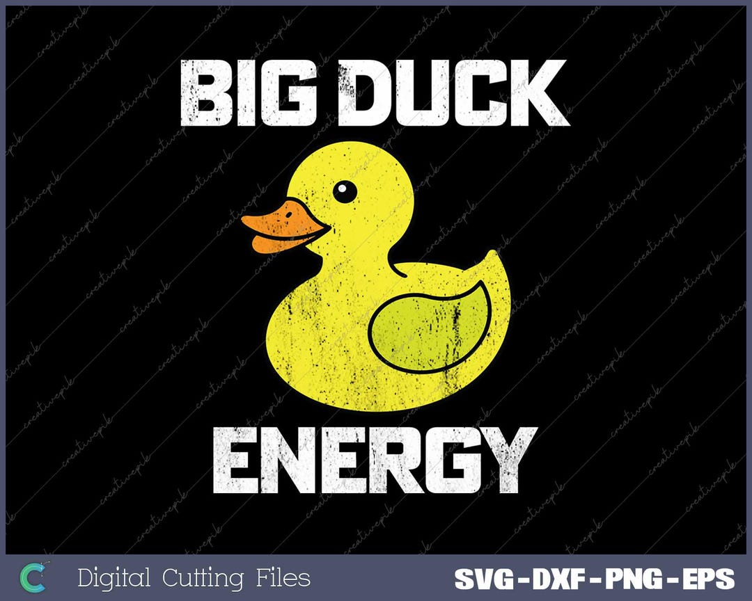 Big Duck Energ Rubber Ducky Funny Meme Svg, Png, Digital File - Etsy