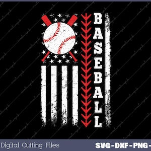 Baseball American Flag SVG, Baseball Mom SVG, Distressed USA Baseball Flag Shirt Design Svg, Png, Digital file