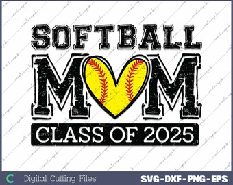 Softball senior 2025 png, conception de chemise de softball senior, promotion de softball diplômé de 2025 Svg, png, fichier numérique