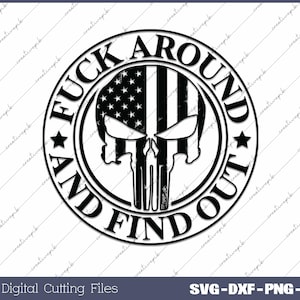 USA Flag Skull Svg: 2nd Amendment Punisher (Printable Files)