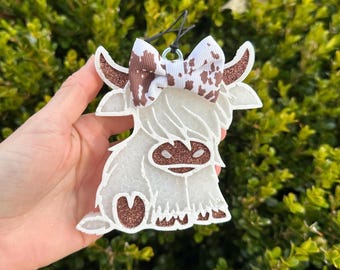 Highland Cow Freshie, Car Air Freshener, Freshie