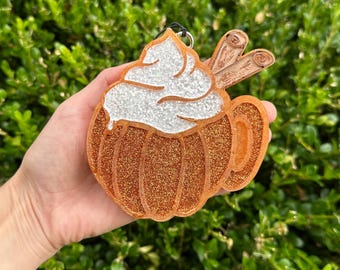 Latte con especias de calabaza Freshie, ambientador para coche, Freshie