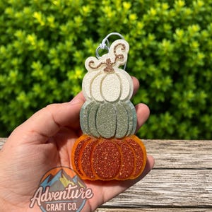 Stacked Pumpkins Freshie, Car Air Freshener, Freshie