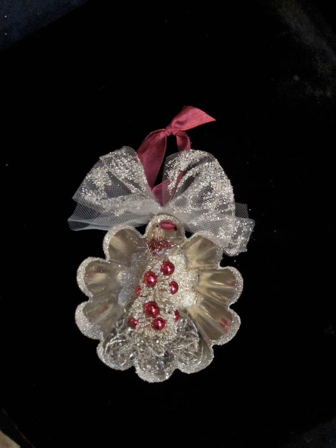 Vintage French Tart Mold Christmas Ornament German Glass Etsy