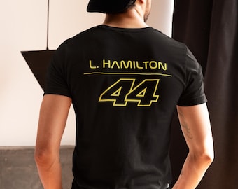 L. Hamilton Ferrari Shirt - F1 Racing Fan Gift - Formula 1 Enthusiast Tee - Motorsport Lover Apparel - Scuderia Ferrari Red
