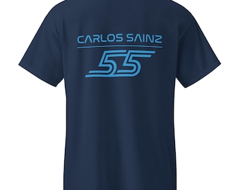 Carlos Sainz Williams Shirt - F1 Racing Fan Gift - Formula 1 Enthusiast Tee - Motorsport Lover Apparel - Car Gifts - Williams Blue