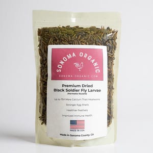 USA Premium Dried Black Soldier Fly Larvae (BSFL) - 1 lbs. | Made in Sonoma County, CA | Single Source 100% Traceable Origin