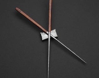 Damascus Steel Chopsticks , Handmade Japanese Chopsticks, Sushi Dinner Chopsticks, Custom Chef Gift, Best Gift For Her,  Christmas Gifts