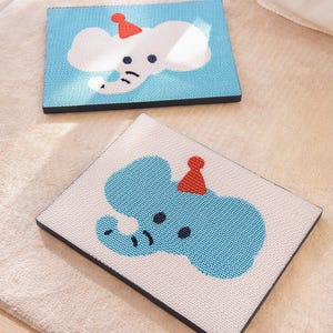 Kattenkrabber olifant – wandmontage | Decoratief kattenmeubel | Krasbestendig golfkarton | Bank- en deurbeschermer