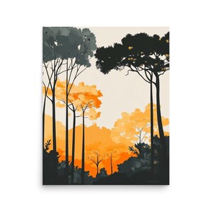 Póster fotográfico "Enchanting Forest Escape - Sunset Serenity"