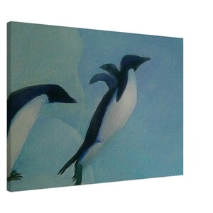 Toile Pingouin volant sans cadre