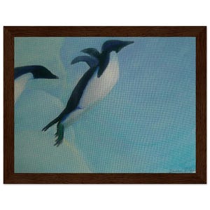 Cadre économique pingouin volant