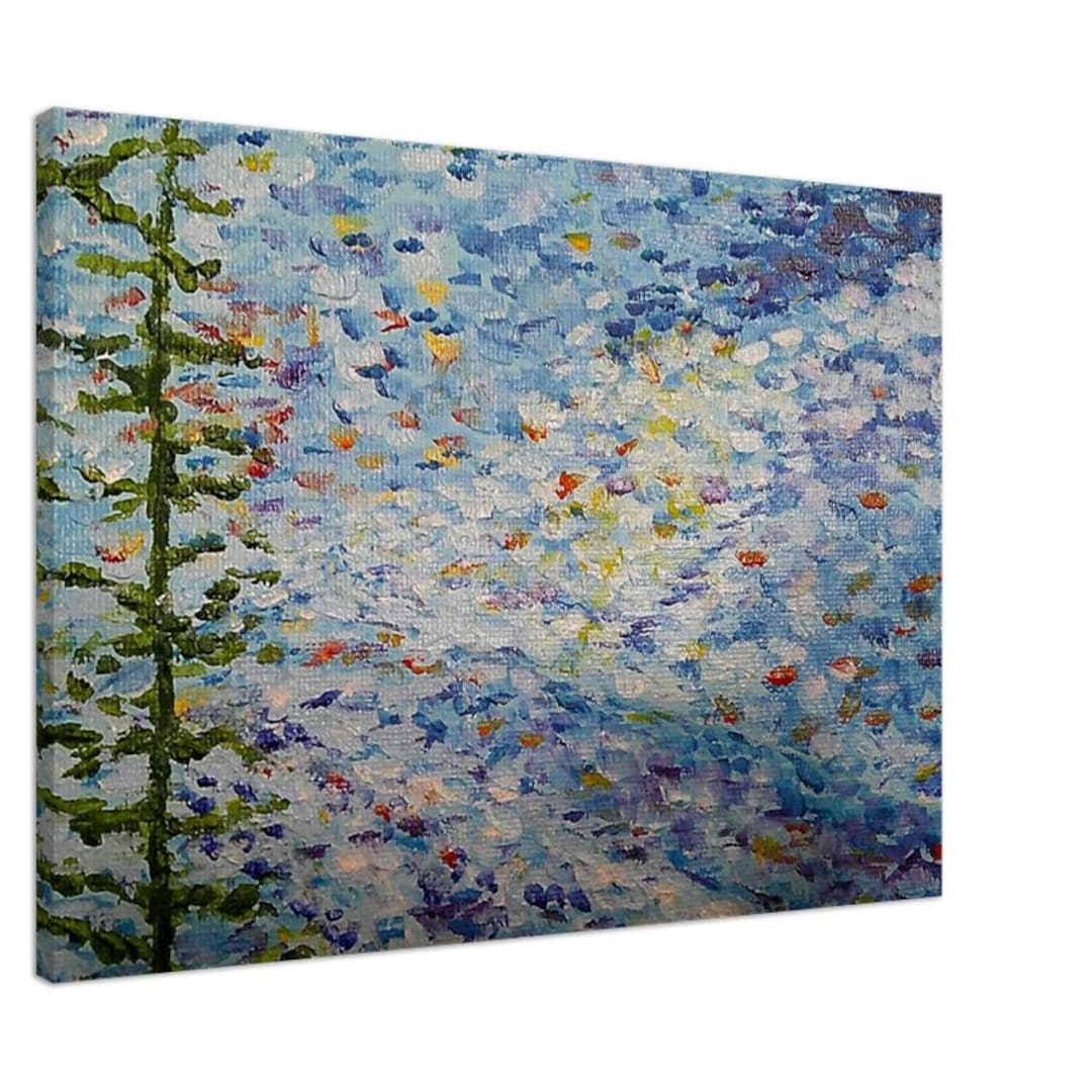 Pointillism Canvas - Etsy