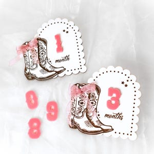 Cartes étape Cowgirl Bow bébé