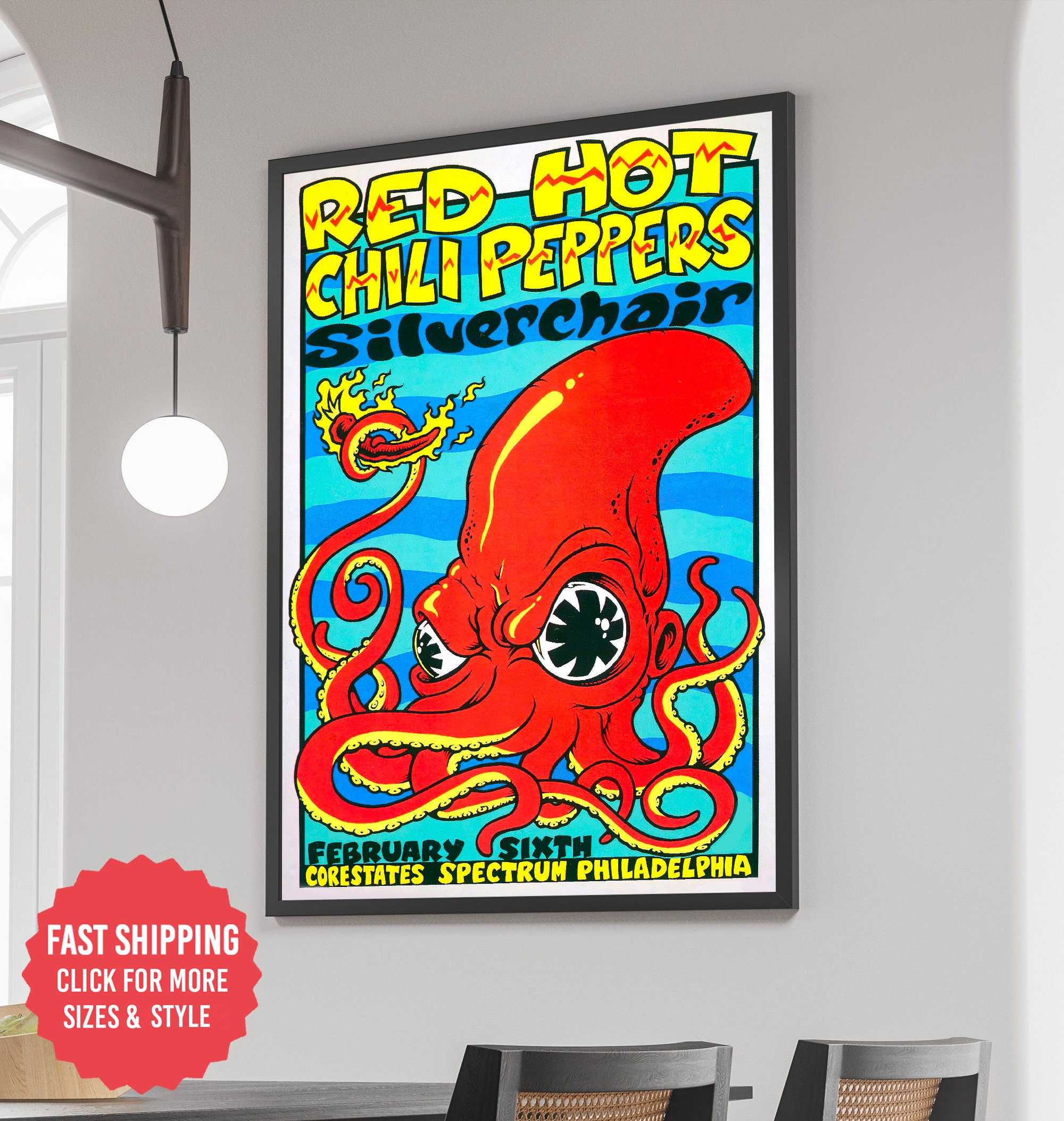 RHCP Philadelphia Concert Rock , RHCP Poster RHCP Philadelphia Concert Rock , RHCP Poster
