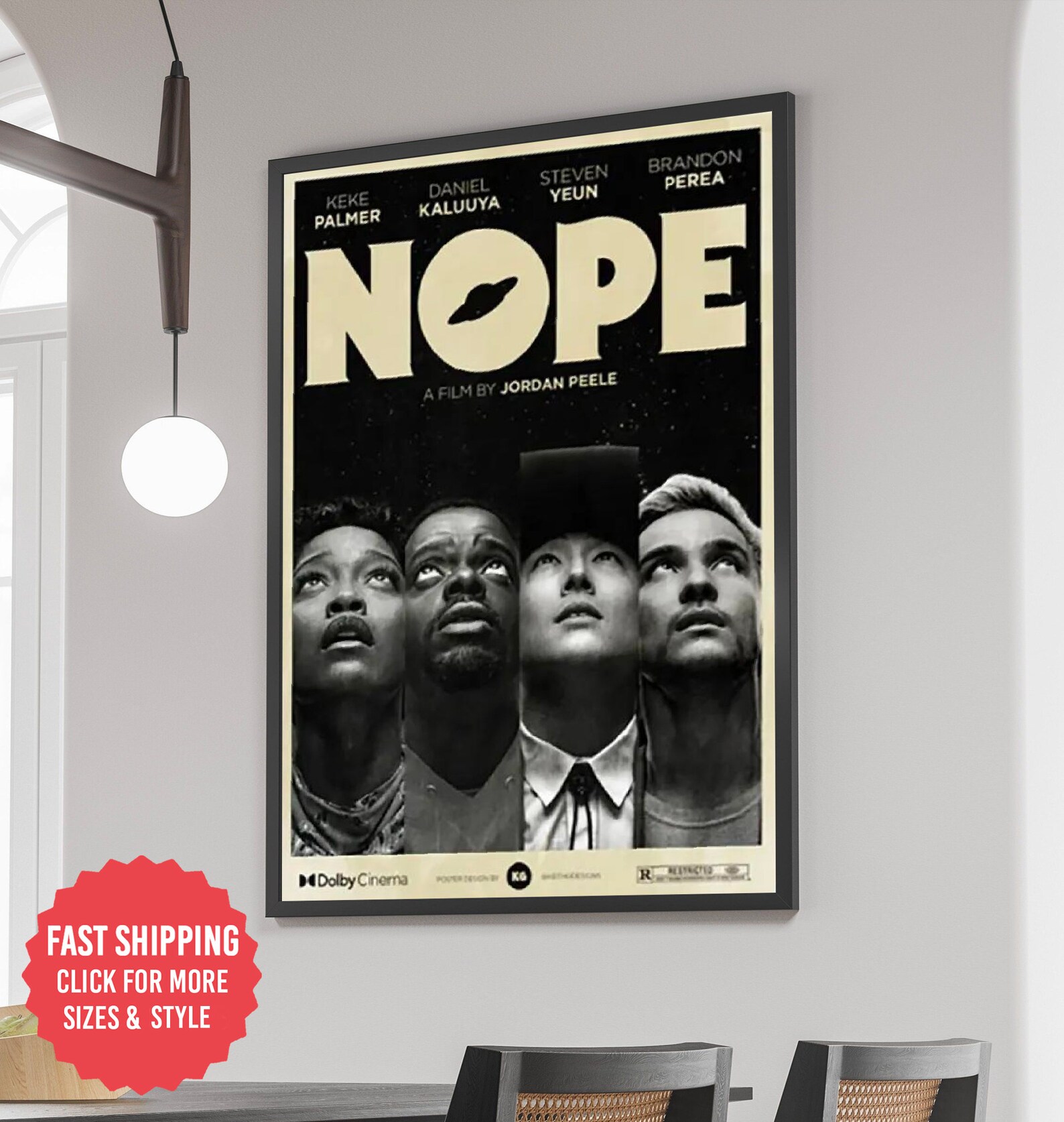 Nope 2022 Movie Poster Nope 2022 Poster Nope Movie Poster Etsy