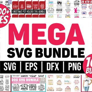 Mega Bundle SVG, SVG Files for Cricut, Funny Svg Bundle, All in One Svg Bundle, Sarcasm PNG Bundle, Trendy Svg for Shirts