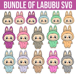 Labubu Designs Svg, Labubu Png, Labubuu Sublimation, T Shirt Design, Monster Characters, Svg Cut Files, Instant Download