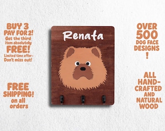 Hundehalsband Organizer | Benutzerdefinierte Haustier Leinenhalter | Hundeleine Haken | Welpen Leine Organizer | Geschenk für Tierliebhaber | Hund Hintern