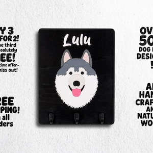 Custom Cartoon Dog Hook | Leash Holder For Wall l Custom Dog Leash Hook l Entry Way Decor | Dog Sign l Pet Gift l Dog Gifts for Owner