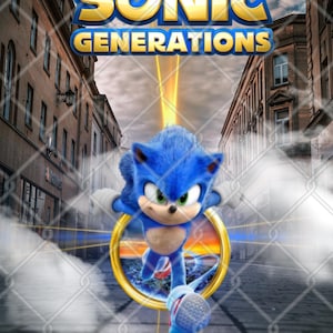 Image Sonic Unique – Fichier Numérique SVG, JPG, PNG Haute Qualité