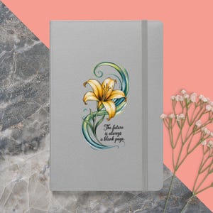 Aerith Lily Notebook – Journal with Inspirational Quote – Final Fantasy VII FF7 Gift for Writers, Gamers & Dreamers