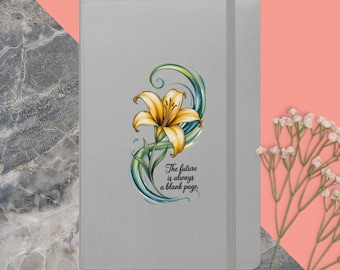 Aerith Lily Notebook – Journal with Inspirational Quote – Final Fantasy VII FF7 Gift for Writers, Gamers & Dreamers
