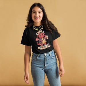 Junior Dungeon Master Youth T-Shirt – Red Dragon Fantasy Shirt for Kids, DnD-Inspired Gift for Young Adventurers